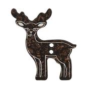 Reindeer Button (2 Hole) - 30mm
