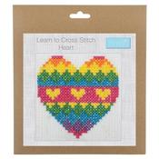 Learn to Cross Stitch - Heart image