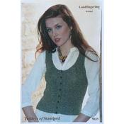 Goldfingering Gold Rush 9035 Knitted Waistcoat in Goldfingering Gold Rush