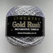 Lincatex Gold Rush Goldfingering Decorative Yarn #5 Silver image
