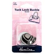 Tuck Lock Buckle 31mm Nickle Black