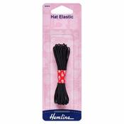 Hemline Elastic Cord 4 metres Black (Hat Elastic)
