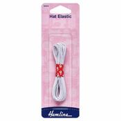 Hemline Elastic Cord 4 metres White (Hat Elastic)