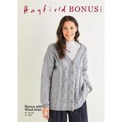 Hayfield Pattern 10224 with chart, Cardigan in Hayfield Bonus Aran