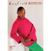 Hayfield Pattern 10593 Zip Neck Sweater in Bonus DK image