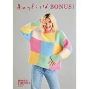 Hayfield Pattern 10601 Patchwork Funnel Neck Sweater in Bonus Chunky