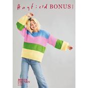 Hayfield Pattern 10602 Striped Balloon Sleeve Sweater in Bonus Chunky