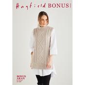 Hayfield Pattern 10608 Cable Tunic in Bonus Aran
