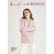 Hayfield Pattern 10612 V Neck Collared Sweater in Bonus Aran