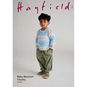 Hayfield Pattern 5567 Seed Pocket Sweater in Baby Blossom Chunky