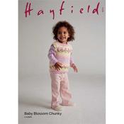 Hayfield Pattern 5571 Petal Vest Top in Baby Blossom Chunky image