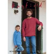 Hayfield Pattern 8167 Sweaters in Bonus Aran