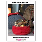 Hooked Crochet Panama Basket Pattern in Zpagetti
