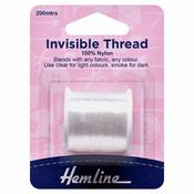 Hemline Invisible Thread 200m - Clear