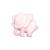 Elephant Shank Button 15mm Pink