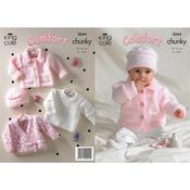 King Cole Pattern 3044 Jacket, Sweater, Cardigan &amp; Hat in Chunky