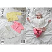 Pattern 3778 Cape &amp; Jackets Knitted in Baby Glitz DK