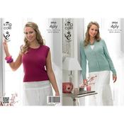 King Cole Pattern 3924 Cardigan &amp; Top in 4 Ply