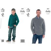 King Cole Pattern 4087 Sweater and Hoodie with Big Value Chunky