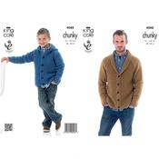 King Cole Pattern 4088 Cardigan and Hoodie with Big Value Chunky