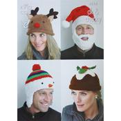 King Cole Pattern 4114 Adults Christmas Hats in DK &amp; Chunky