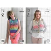 King Cole Pattern 4186 Waistcoat &amp; Slipover in Opium