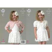 King Cole Pattern 4406 Party or Communion Boleros in Galaxy DK