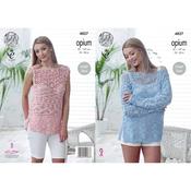 King Cole Pattern 4827 Sweater &amp; Top in Opium