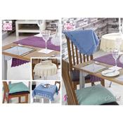 King Cole Pattern 5071 Table Mats, Coasters, Runner, Seat Pads &amp; Table Cloths in Giza 4pl