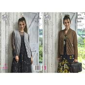 King Cole Pattern 5076 Cardigan &amp; Waistcoat in Merino Blend DK