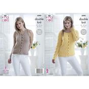 King Cole Pattern 5090 Sweater &amp; Top in Bamboo DK