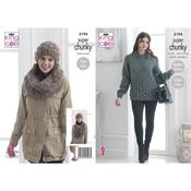 King Cole Pattern 5194 Accessories in Big Value Super Chunky Stormy