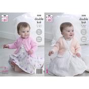 King Cole Pattern 5258 Cardigans Knitted in Big Value Baby DK 50g