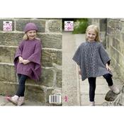 King Cole Pattern 5292 Tabbards &amp; Hat in Chunky Tweed