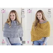 King Cole Pattern 5532 Poncho &amp; Wrap