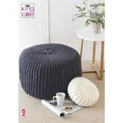 King Cole Pattern 5536 Poufs &amp; Cushions