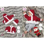 Pattern 5568 Christmas Jackets &amp; Hats Knitted in Comfort DK and Truffle