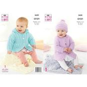 King Cole Pattern 5620 Jackets, Hats &amp; Pram Blanket in Comfort Aran
