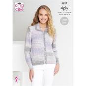 King Cole Pattern 5627 Cardigan &amp; Top in Drifter 4ply