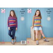 Pattern 5645 Sweater &amp; Hoodie Knitted in Bramble DK