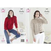 Pattern 5689 Ladies Sweaters in Ultra Soft Chunky