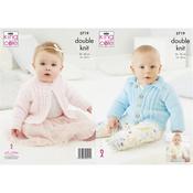 King Cole Pattern 5719 Round Neck, Collared &amp; V Neck Cardigans in Big Value Baby DK image