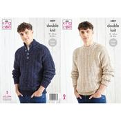 King Cole Pattern 5809 - Men's Sweaters in DK image