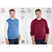 King Cole Pattern 5820 Sweater And Slipover in Big Value Chunky