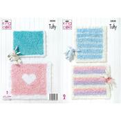 King Cole Pattern 5830 Blankets in Tufty