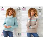 King Cole Pattern 5892 Sweater in Wildwood Chunky