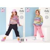 King Cole Pattern 5932 Sweater and Hoodie in Safari Chunky