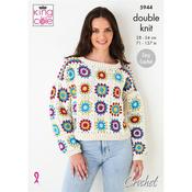Pattern 5944 Jumper and Alternative Capped Sleeve Top in DK