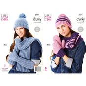 King Cole Pattern 5971 Chunky Accessories in Big Value Chunky