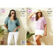King Cole Pattern 5987 Tops in Linendale DK